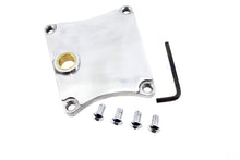 Load image into Gallery viewer, Polished V-Twin drive line inspection cover with a sleek finish, designed for motorcycle V-Twin engine maintenance.