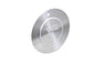Bright silver V-TWIN V2 ignition system cover for electrical components, showcasing a sleek, durable metal finish.