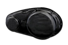 Load image into Gallery viewer, Black XLCH Primary Cover Drive Line by Paughco, showcasing a durable metal cover for Harley-Davidson motorcycle primary drive components.