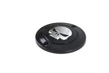 Load image into Gallery viewer, V-TWIN Skull Ignition System Cover with 2 holes in black for motorcycle electrical components.