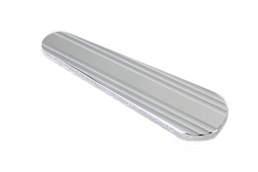 Chrome V-TWIN Dash Cover Insert for gauge and dash areas, enhancing motorcycle dashboard with stylish chrome finish.