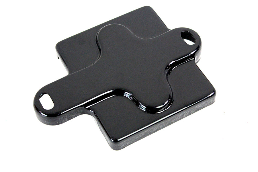 V-TWIN 6-volt black battery top for motorcycle electrical system, part number 42-1228a, with a rectangular shape and terminal posts