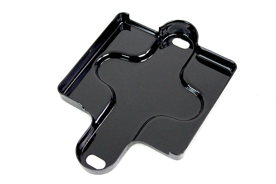 V-TWIN 6 Volt Black Battery Top for electrical motorcycle or vehicle applications, showing the black plastic top with terminal connectors.