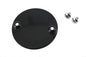 Black V-Twin M8 Timer Cover for electrical components, designed to protect and conceal the timer on motorcycle or vehicle dashboards.