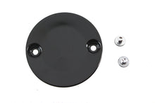Load image into Gallery viewer, Black V-TWIN M8 timer cover for electrical components, shown on a motorcycle part, with a sleek protective design.