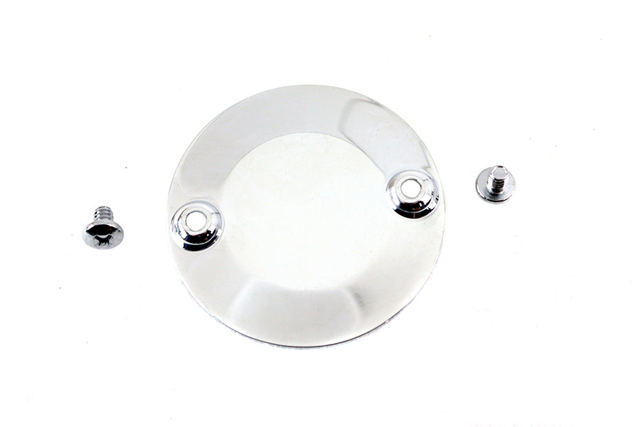 Chrome V-Twin M8 Timer Cover for electrical components, featuring a sleek, polished finish and precise fit for M8 wiring systems.