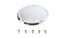 Chrome V-Twin 5-Hole Derby Cover for Drive Line, showcasing polished metal finish and detailed design on a motorcycle part.