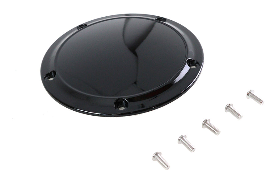 Gloss Black 5 Hole Smooth Derby Cover