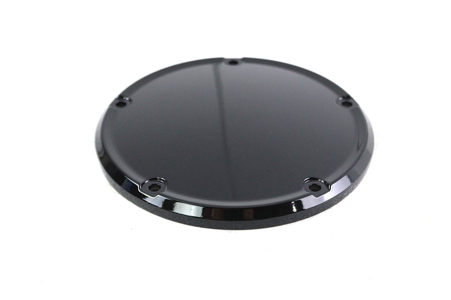 M8 Gloss Black 5-Hole Smooth Derby Cover