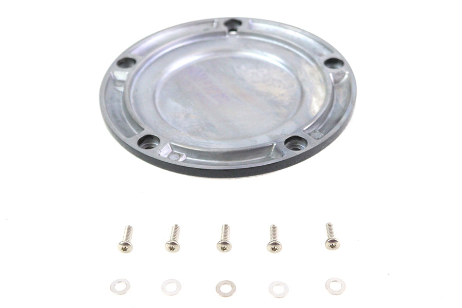 M8 Gloss Black 5-Hole Smooth Derby Cover
