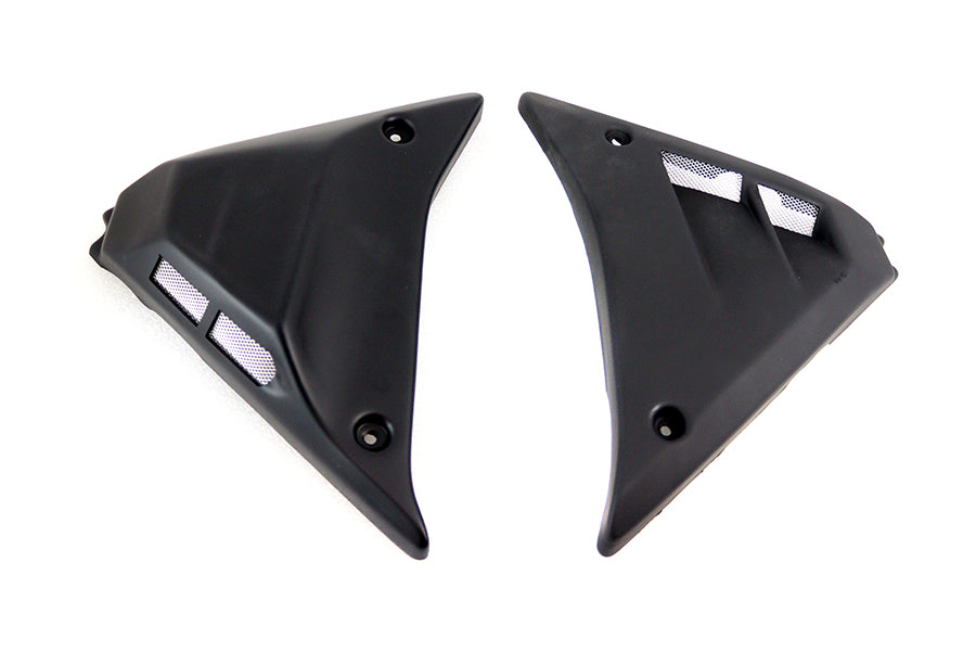 V-Twin FXR chassis side cover set with vented design, made for motorcycle frame customization and protection.