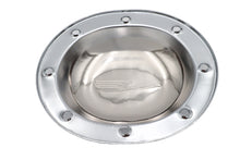 Load image into Gallery viewer, Chrome V-Twin Replica Bird Style Derby Cover for drive line, featuring detailed bird design on a polished chrome finish.