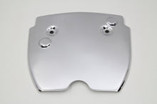 Load image into Gallery viewer, Chrome V-TWIN Drive Line Battery Top Frame Cover for V-TWIN motorcycles, featuring a polished chrome finish and precise fit.