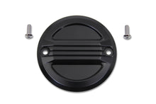 Load image into Gallery viewer, V-TWIN black air flow ignition system cover for motorcycle electrical components, with vented design and V-TWIN branding.