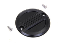 Load image into Gallery viewer, Black V-Twin Air Flow Ignition System Cover for motorcycle electrical components, with a sleek finish and ventilation design.