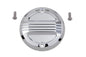 V-TWIN chrome air flow ignition system cover for electrical ignition components, featuring a sleek chrome finish.