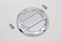 Load image into Gallery viewer, V-TWIN chrome air flow ignition system cover for electrical components, featuring a sleek, polished chrome finish.