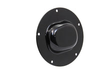 Load image into Gallery viewer, V-Twin Black Nostalgic 5-Hole Derby Cover for Drive Line motorcycle, featuring vintage style and detailed finish.