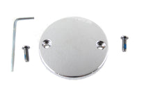 Load image into Gallery viewer, V-Twin M8 ignition system cover in smooth chrome for motorcycle electrical components, shown on a bike engine.