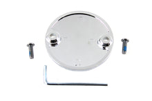Load image into Gallery viewer, V-Twin M8 ignition system cover in smooth chrome for electrical motorcycle components, showcasing shiny, polished metal finish.