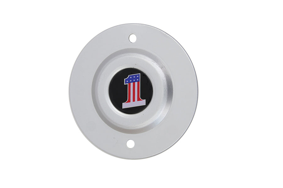 V-Twin AMF XL ignition points cover for electrical systems, showcasing a black metal cover with mounting details.