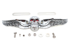 Load image into Gallery viewer, Skull Wing License Plate Ornament