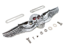 Load image into Gallery viewer, Skull Wing License Plate Ornament