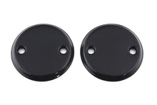 Load image into Gallery viewer, Black V-Twin 45-inch side valve inspection cover set, showing detailed metal covers for motorcycle engine maintenance.