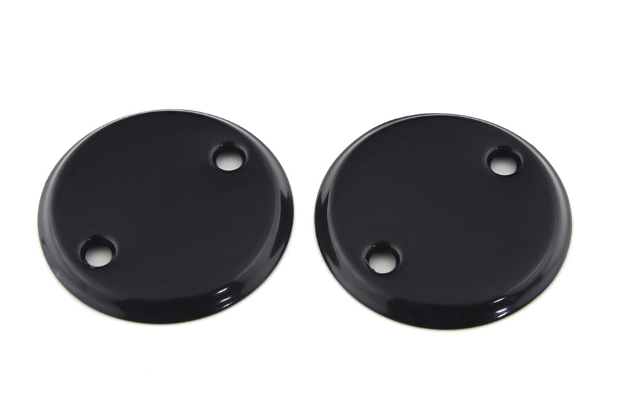 V-TWIN 45-inch black side valve inspection cover set for V-twin engines, showing metal covers with bolt details.