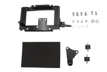 Load image into Gallery viewer, V-TWIN black battery carrier kit for electrical systems, featuring durable mounting components for motorcycle batteries.