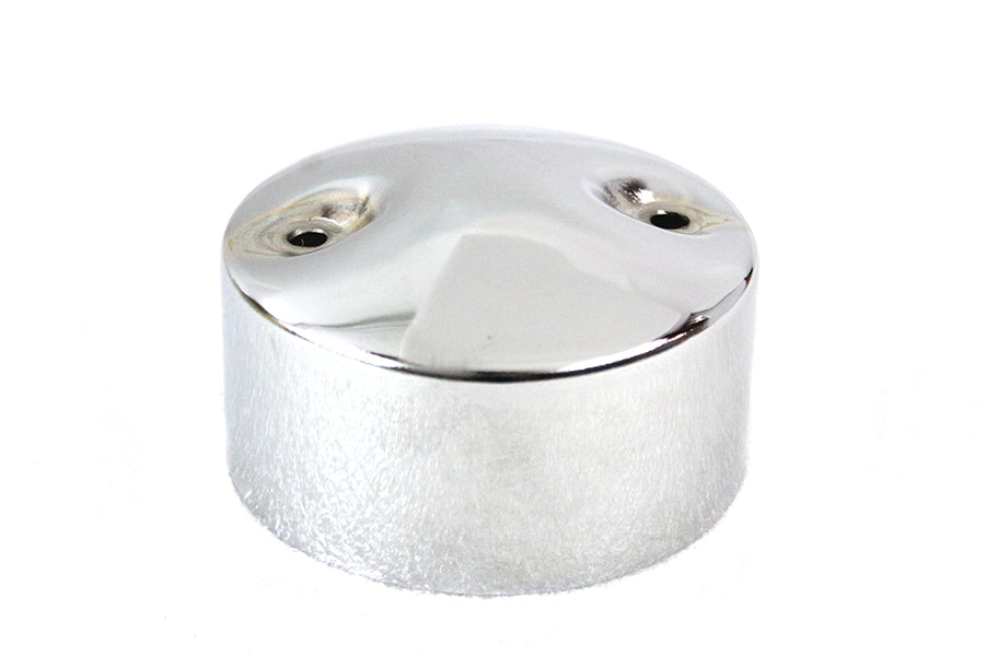 V-TWIN Generator End Cover Chrome for electrical equipment, showcasing a shiny chrome finish on a V-TWIN brand component.