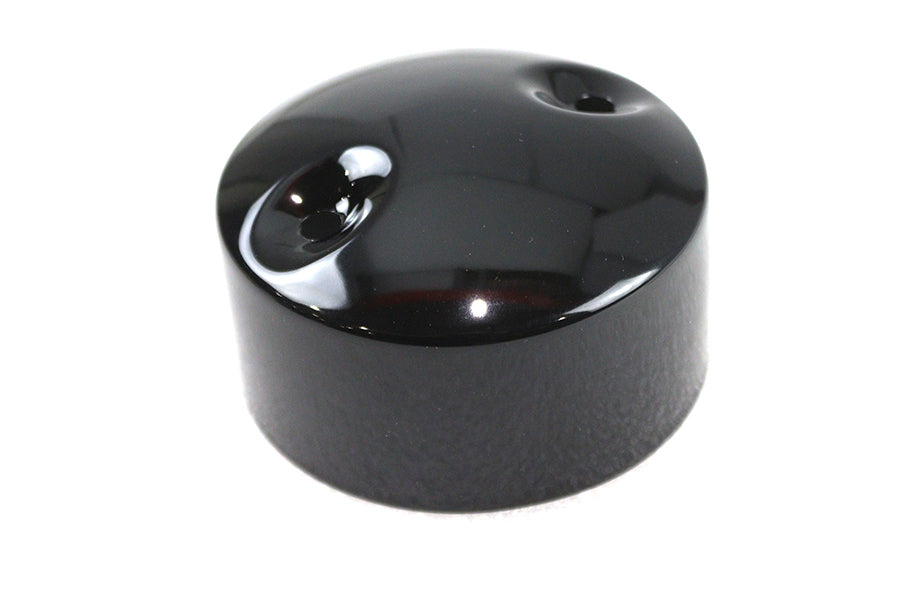 V-TWIN electrical generator end cover in black, designed for V-TWIN industrial generators, showing a close-up of the cover's surface.