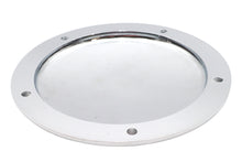 Load image into Gallery viewer, V-Twin Finned Derby Cover Alloy for drive line, featuring a polished finish and detailed finned design.