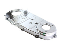 Load image into Gallery viewer, Chrome V-Twin V-TWIN Replica Inner Primary Cover for drive line, showcasing shiny chrome finish and detailed design.