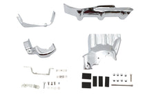 Load image into Gallery viewer, V-TWIN chrome transmission interface and inner primary cover for drive line, with polished metallic finish.