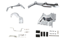 Load image into Gallery viewer, V-TWIN chrome transmission interface and inner primary cover for drive line, showing polished chrome finish and detailed design.