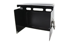 Load image into Gallery viewer, V-TWIN black battery cover kit for motorcycle electrical systems, featuring durable plastic construction and easy installation.