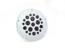 Load image into Gallery viewer, Chrome V-TWIN 5-Hole Derby Cover for Drive Line, showcasing a shiny, polished finish with five bolt holes for motorcycle customization.