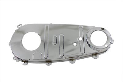 V-Twin Chrome Inner Primary Cover for V-Twin Drive Line motorcycle, shiny and detailed, labeled 42-3680.