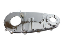 Load image into Gallery viewer, V-TWIN Factory Sample Replica Chrome Inner Primary Cover for Harley Davidson drive line, showcasing shiny chrome finish and detailed design.