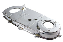 Load image into Gallery viewer, V-TWIN Factory Sample Replica Inner Primary Cover Chrome for V-TWIN drive line motorcycle, shiny chrome finish.