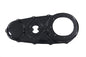 V-Twin V-TWIN Replica Outer Primary Cover in matte black for drive line, showcasing detailed motorcycle engine component.
