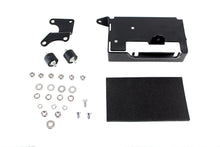 Load image into Gallery viewer, Black V-Twin Battery Carrier Kit for electrical systems, featuring durable construction and secure mounting for motorcycle batteries.