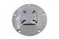 Iron Cross Raised Derby Cover Chrome Billet