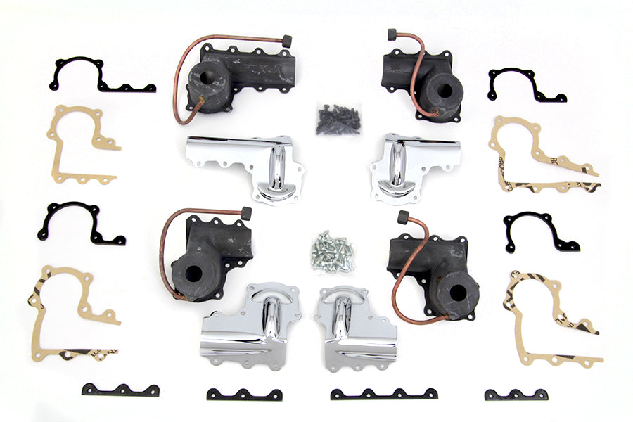V-TWIN lower valve spring cup set for engine, parkerized finish, includes multiple spring cups, part number 42-6175a.