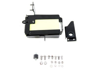 Load image into Gallery viewer, V-TWIN black battery carrier kit for electrical systems, featuring sturdy construction and secure mounting for motorcycle batteries.