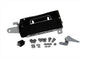 V-TWIN Chrome Battery Carrier Kit for motorcycle electrical system, featuring shiny chrome finish and durable construction.