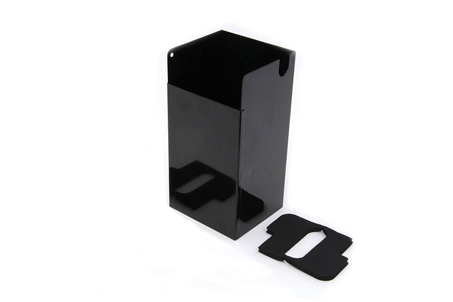 V-TWIN Battery Extension Box for electrical systems, showing a sturdy black box with wiring connections.