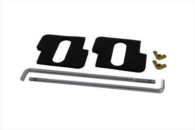 V-TWIN Chrome Battery Rod Set for electrical applications, featuring polished chrome finish and durable construction.