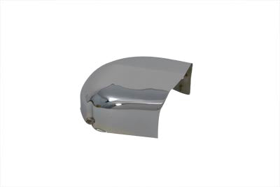 Chrome V-TWIN horn cover for electrical system, featuring a sleek, polished finish and detailed V-TWIN branding.